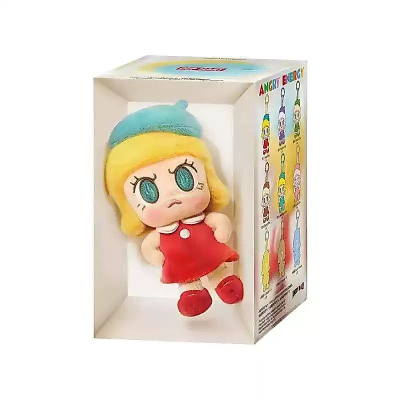 POPMART Angry Molly Angry Molly Angry Molly Series จี้ตุ๊กตา Jasmine Mystery Box Blue Fire PDD7.24-1