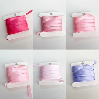 ♡ พร้อมส่ง | (5 หลา) Satin Ribbon โบว์ ริบบิ้น ซาติน ขนาด 6 mm / 0.6 cm