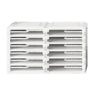 KASSA HOME กล่องใส่รองเท้า 2 แถว 6 ชั้น Visby รุ่น S2-S12-D6(C) ขนาด 53 x 34 x 99 ซม.