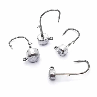 Outkit 5 ชิ้นตกปลา Lure NED Jig Head Hook Strong Anti Falling Off เสริมขาตั้งตะขอ Mandarin Fish Bass หนอน Fishhook