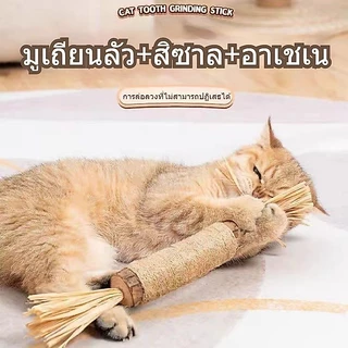PET LIFE ไม้แมวเมา อันใหญ่ ไม้ขัดฟันแมว ของเล่นแมว ลดคราบหินปูน กัญชาแมว ของเล่นทำความสะอาดฟันแมว หวายทำความสะอาดฟัน