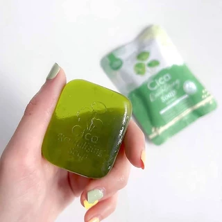 โปร 10 ก้อน สบู่ใบบัวบก Cica Revitalizing soap ปริมาณ 50g. x 10 ก้อน