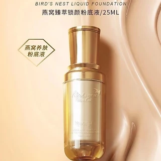 Feotznw Birds Nest Liquid Foundation Long-lasting Waterproof Sweatproof Physical Sun Protection Face แต่งหน้ารองพื้นกันน้ํา