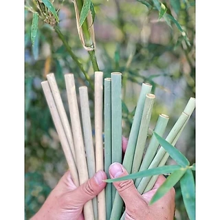 หลอดไม้ไผ่💥หลอดไม้แห้งและไผ่ดิบ💥 ไม้ไผ่แท้100%ตัดสดๆจากสวนตามออเดอร์