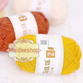 ไหมพรมคอตตอน+อะคริลิค 4Ply 50 g. เกรดพรีเมี่ยม ไหมมีความนิ่ม นุ่ม ไม่ขึ้นขนค่ะ 💥 มีเก็บเงินปลายทางค่ะะ