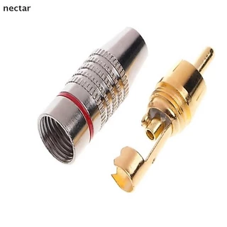 TAR 10 ชิ้นปลั๊ก Audio Video Locking Cable Male Connector Gold Plated N