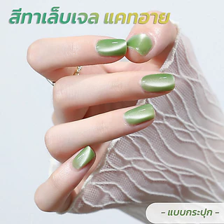 ROHWXY สีแคทอาย สีทาเล็บเจลแบบกระปุก เม็ดสีแน่น *ต้องใช้แม่เหล็กดึงสีและต้องอบ*
