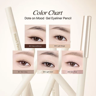 Heart Percent Dote On Mood Gel Eyeliner Pencil #ฮาร์ทเปอร์เซ็นต์ #ดินสอเขียนขอบตาเนื้อเจล #อายไลเนอร์