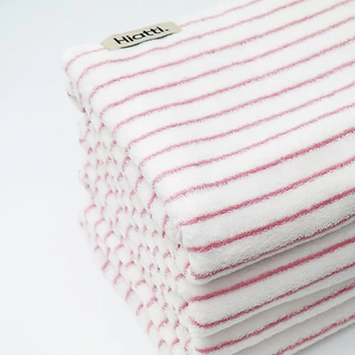 Strawberry Swirl - Hiatti. ผ้าขนหนู 1 กล่อง 2 ชิ้น 100% Cotton