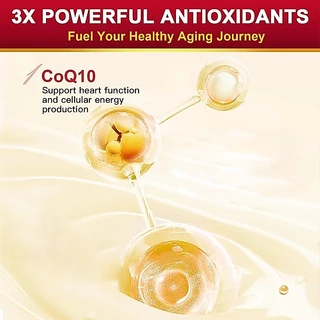Wellness COQ10 Capsules 300MG Helps Maintain Health Blood Pressure Heart Support COQ10 สุขภาพหัวใจ