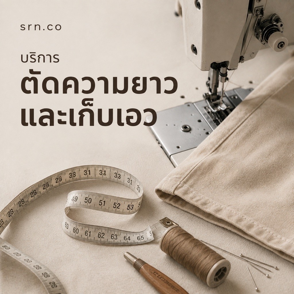 SRN | บริการตัดความยาวและเก็บเอวกางเกง (สำหรับสินค้าของทางร้านเท่านั้น)