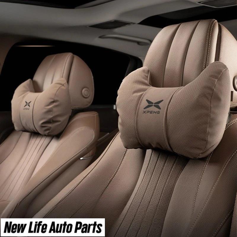Fit สําหรับ Xiaopeng Xpeng G6 X9 2024 2025 รถ Headrest คอ Protector Lumbar Support Suede Cotton Seat