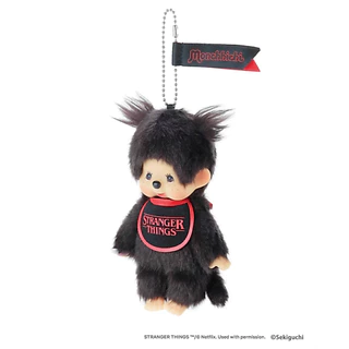 🔥🇯🇵 พร้อมส่ง Monchhichi x Stranger Things พวงกุญแจตุ๊กตา ของแท้จากญี่ปุ่น ห้อยกระเป๋าได้