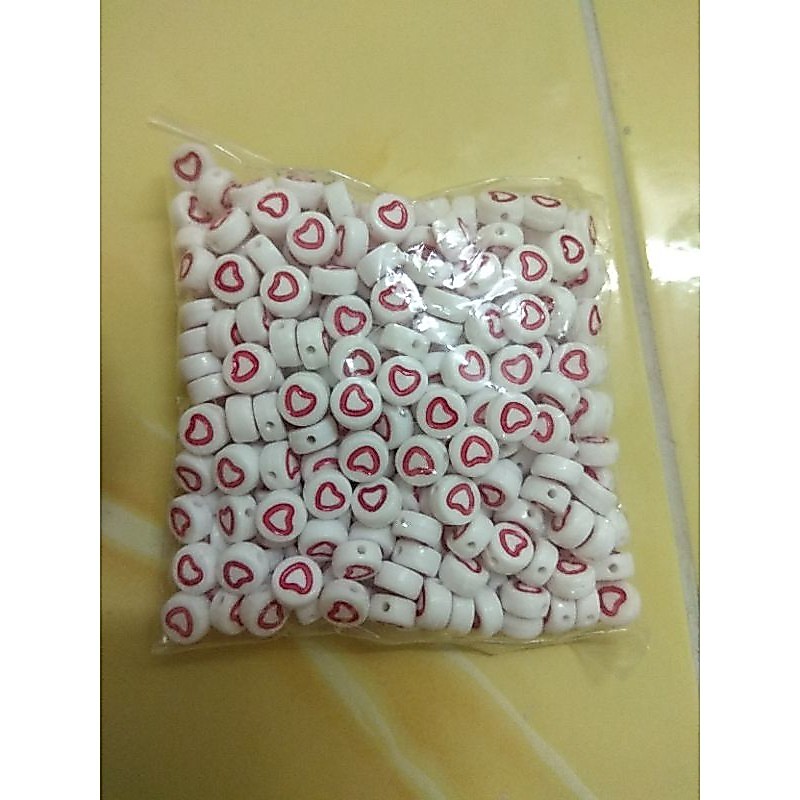 ️ CLEARANCE STOK ️ HURUF MANIK ALPHABET BEADS ARCYLIC BEAD