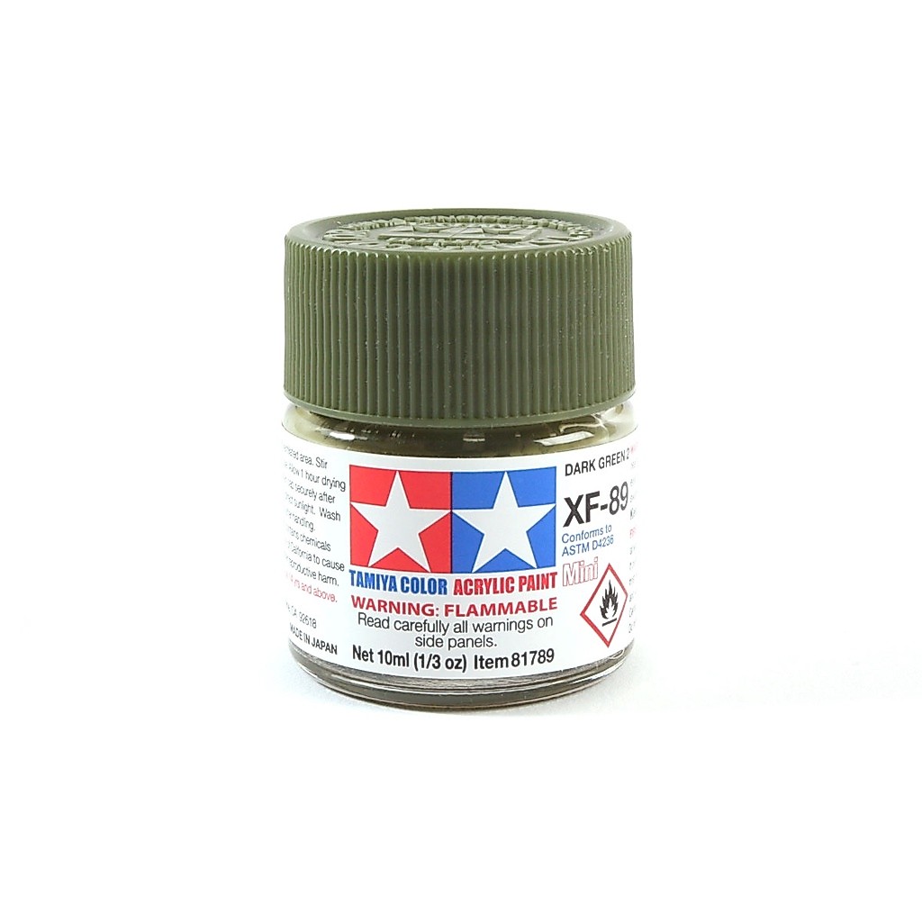 TAMIYA ACRYLIC MINI 81789 XF-89 DARK GREEN 2