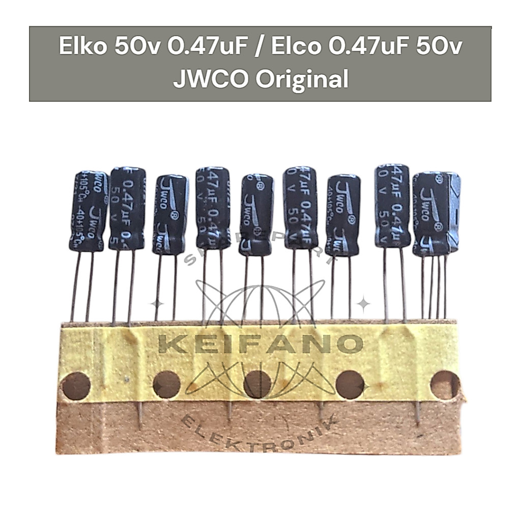 Elko 50v 0.47uF / 0.47uF 50v JWCO ของแท้