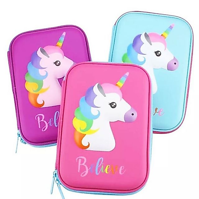CARTOON UNICORN EVA PENSEL CASE MULTIPURPOSE CASE