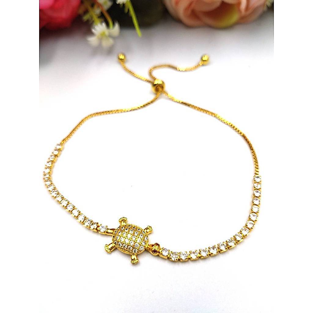 jewery33 K512 สร้อยข้อมือสายรูดเต่า งานเพรช CZแท้ ปรับไซส์ได้ ตามขนาดข้อมือ