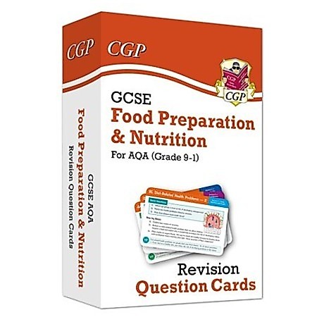 GCSE เงินสดและโภชนาการ AQA REVISION QUESTION CARDS 1 X YR10+11 นักเรียน