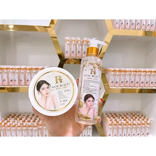 (ผลิตไทย มีเลขจดแจ้ง) ครีมเมจิกไวท์ H MGW Beauty Body Lotion + Serum SPF50