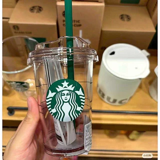❤️จัดส่งตลอด 24 ชั่วโมง❤️STARBUCKS Siren Mini Cold Cup 300ml พร้อมฝาปิด+หลอด แก้วพลาสติกหนา งานแข็งแรง