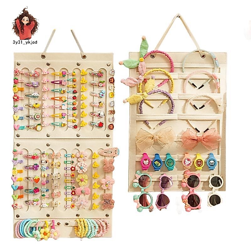【จัดส่งจากกรุงเทพฯ】Hair Bow Holder Organizerที่แขวนจัดเก็บกิ๊บติดผม แบบติดผนัง ความจุขนาดใหญ่ ที่คาดผม ที่เก็บกิ๊บติดผม รูปที่ 8