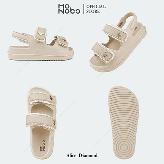 Monobo รุ่น Alice Diamond รองเท้าแตะสายคู่สวมง่าย ลุคน่ารักสายหวาน ตกแต่งโลโก้ทรงเพชร พื้นนุ่ม เดินสบาย ของแท้ 100%