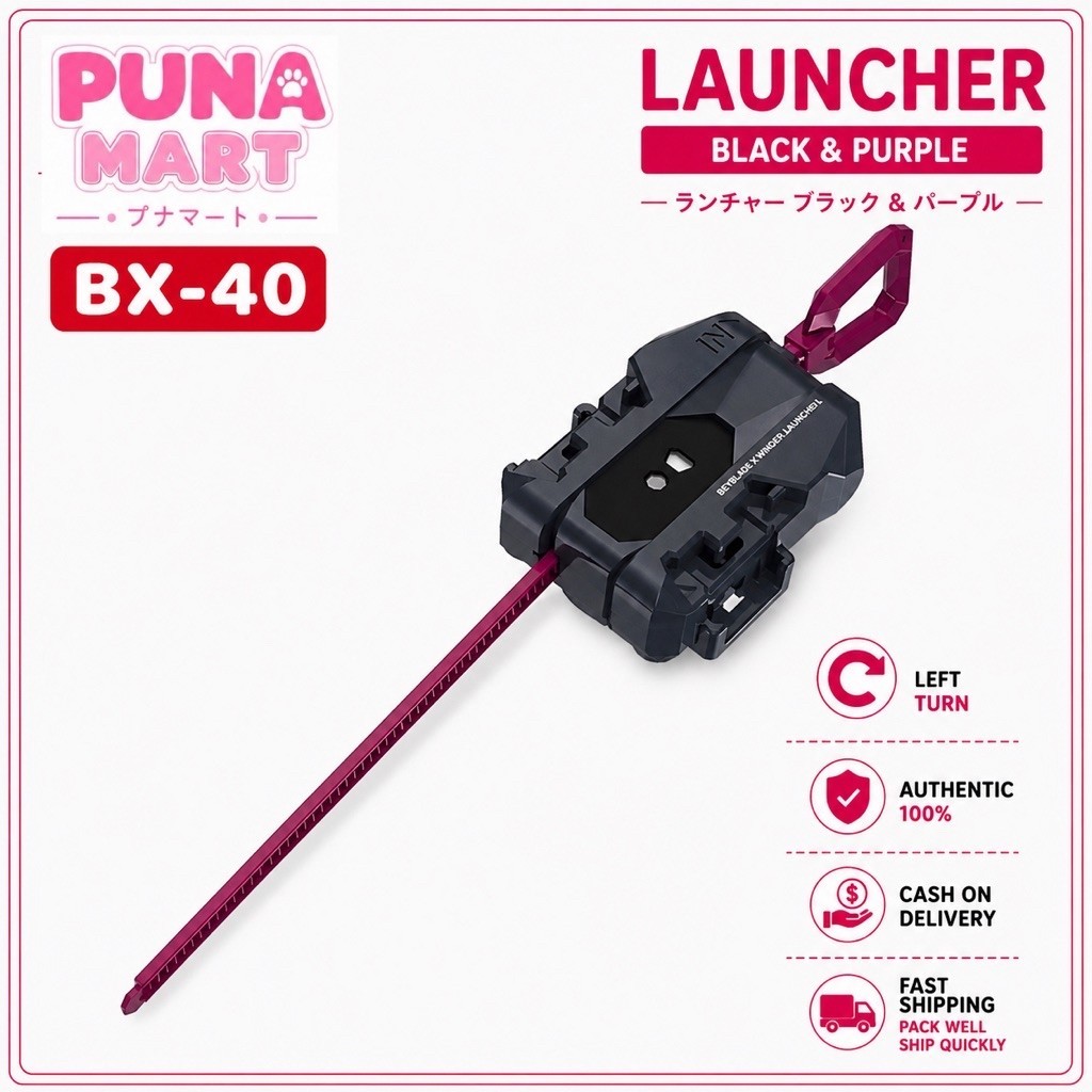 [ ของแท้ พร้อมส่ง ] BX40 BEYBLADE X TAKARA TOMY LAUNCHER หมุนซ้าย
