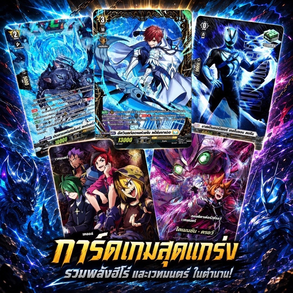 การ์ดแวนการ์ด & บัดดี้ไฟท์ลิขสิทธิ์แท้ภาษาไทย แยกใบ ฟอย ชุด ลอสต์เวิลด์ / เคออส / เคเทอร์แซงค์ทัวรี่ / มาสค์ไรเดอร์เซทซ์