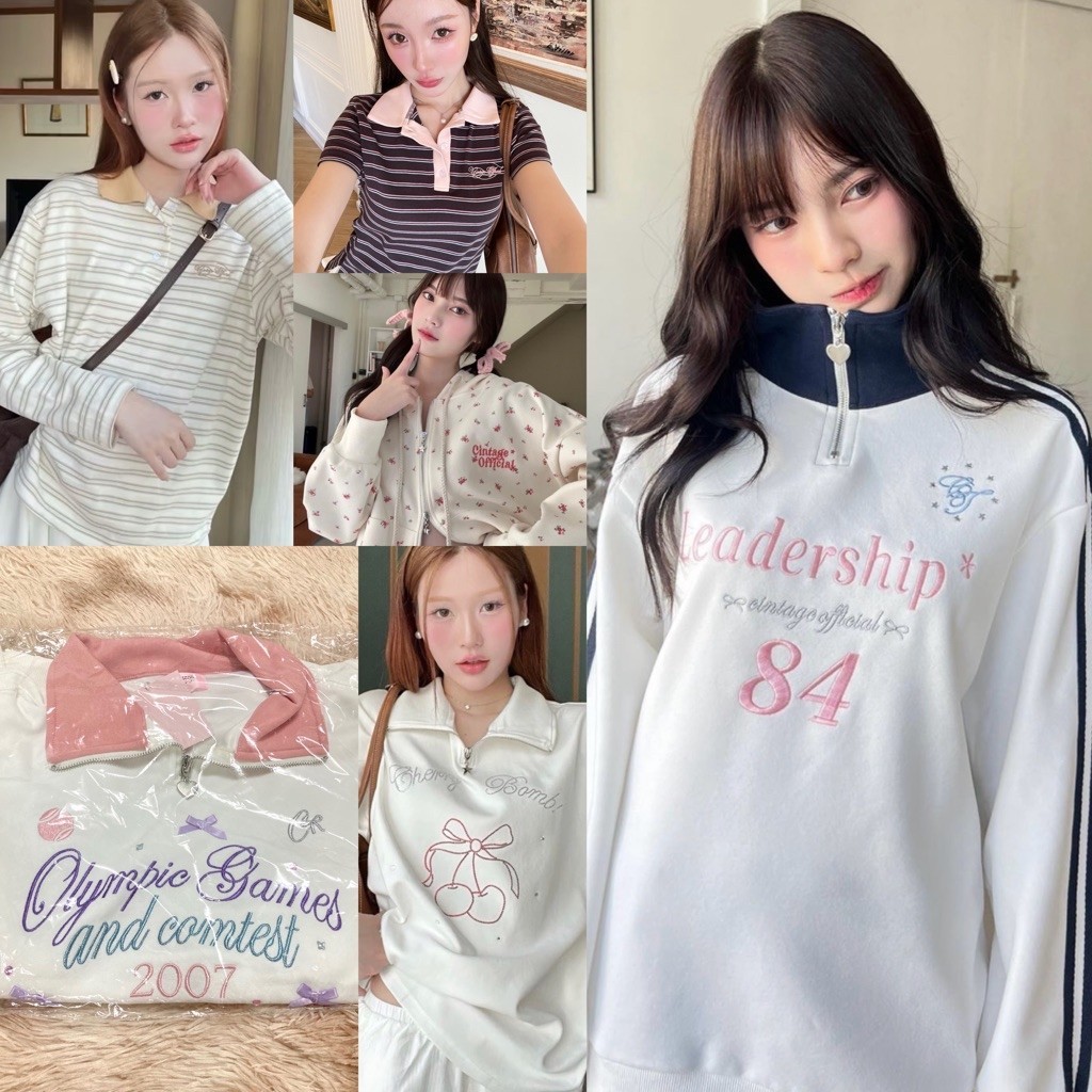 พร้อมส่ง มือ1♡cintage Athletics girl (ตัดรอบส่ง09:00น.) แท้ % ซินเทจ