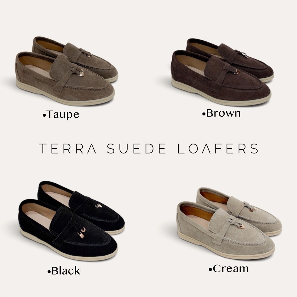 [พร้อมส่ง] **อัพเดทเวอร์ชั่นใหม่ WEAR.SOUL #S704-TERRA Suede Loafers รองเท้าหนังกลับแท้ รองเท้าหุ้มส้น รองเท้าโลฟเฟอร์