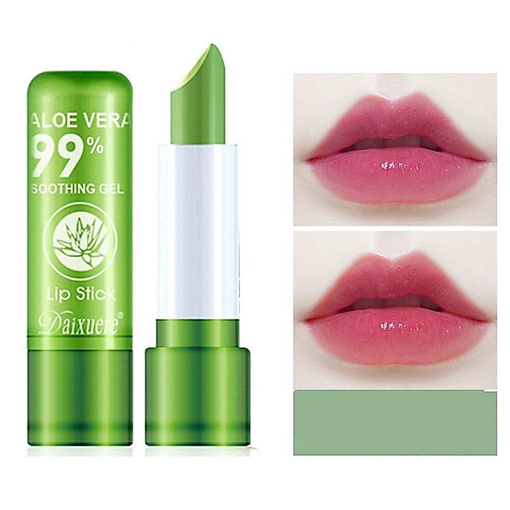 美亚✨☆Aloe Vera ลิปสติกกันน้ําเปลี่ยนสีลิปสติก K0Y4 Lasting Make-up ยาวสําหรับผู้หญิง 1 ชิ้น K5L7