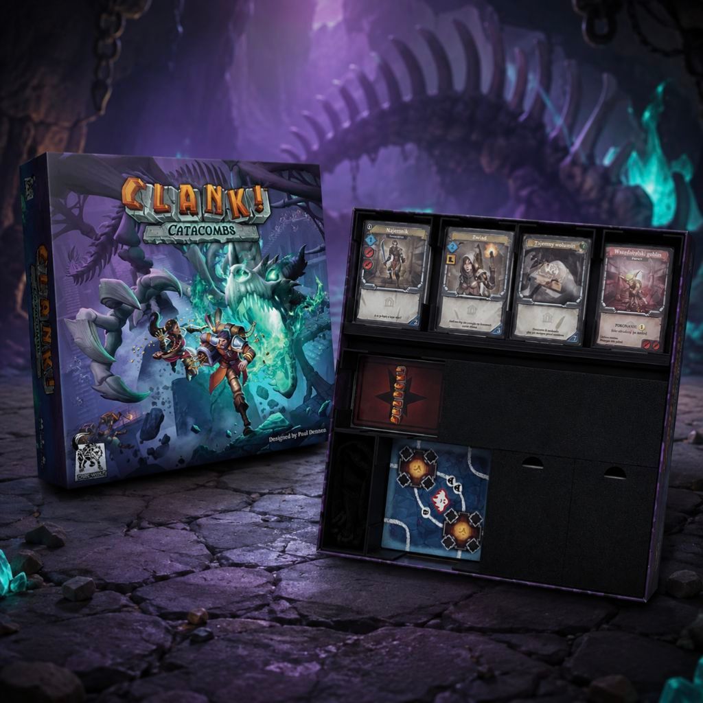 🗡️ Insert & Organizer สำหรับ Clank! Catacombs (PETG) งาน 3D Print จัดระเบียบกล่อง (ไม่รวมตัวเกม)