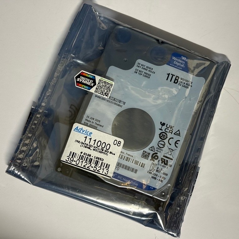 WD Blue 1 TB WD10SPZX ( Size 2.5 Notebook ) ของใหม่ มีประกัน