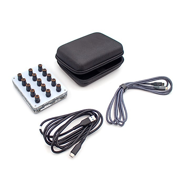 15-Knob MIDI CC Controller with Customizable Mapping - Compatible with Cubase, Logic, FL Studio, St