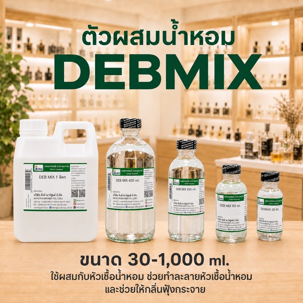 ตัวผสมหัวเชื้อน้ำหอม DEB MIX 30-250ml