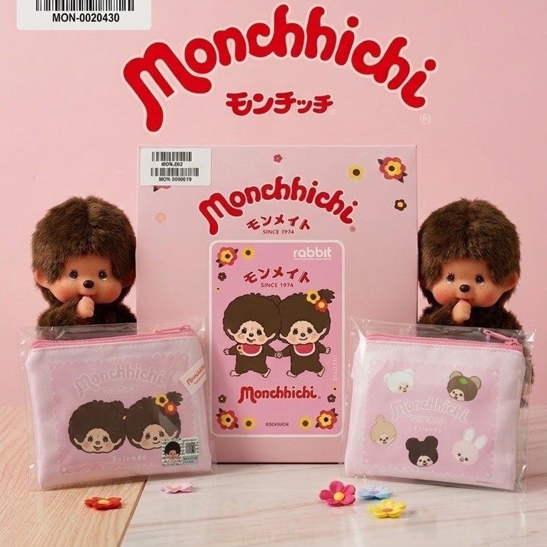 Rabbit Card บัตรแรบบิท Monchhichi (Lover) สำหรับนักเรียน-นักศึกษา (MON-003)