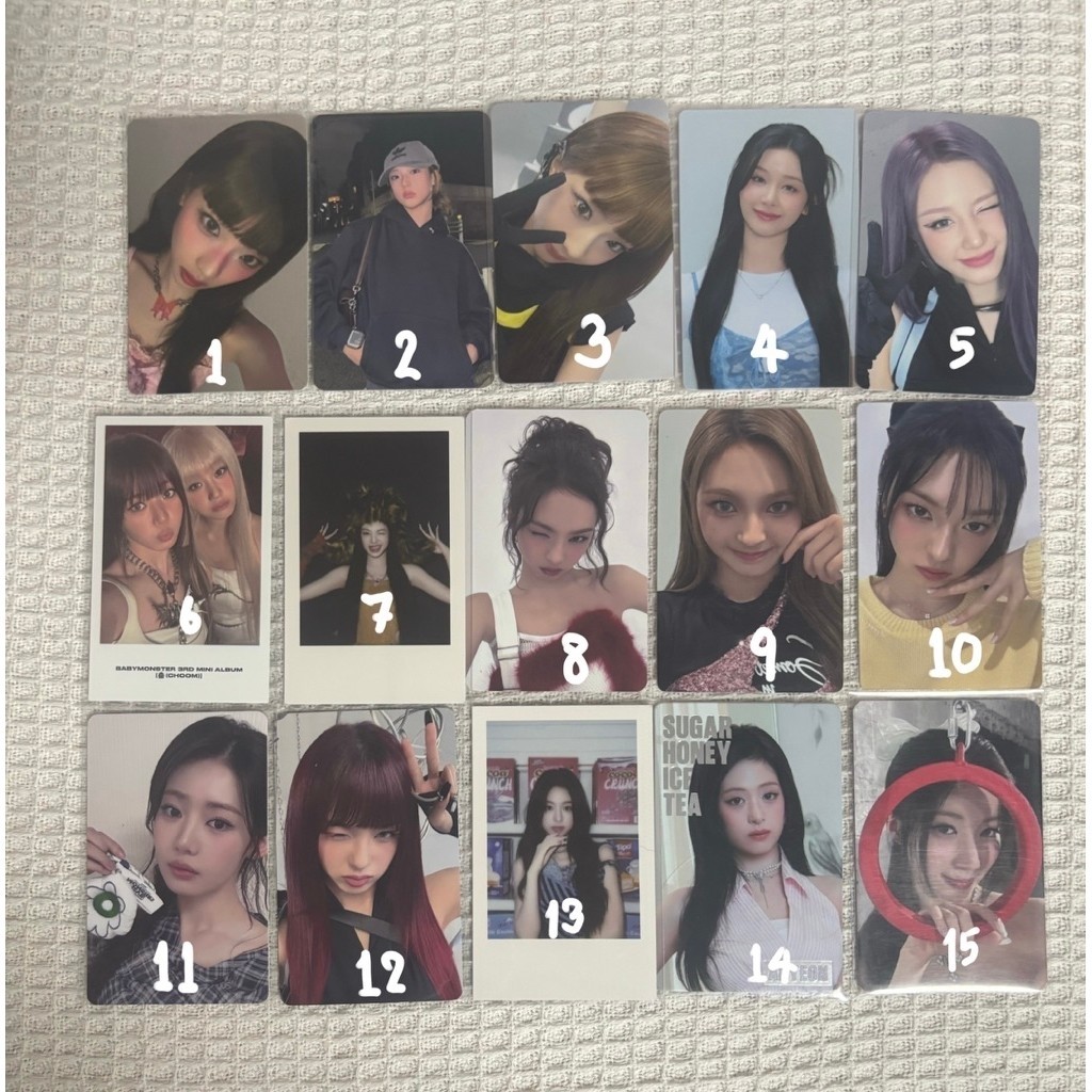 Babymonster photocard (ราคาเท)