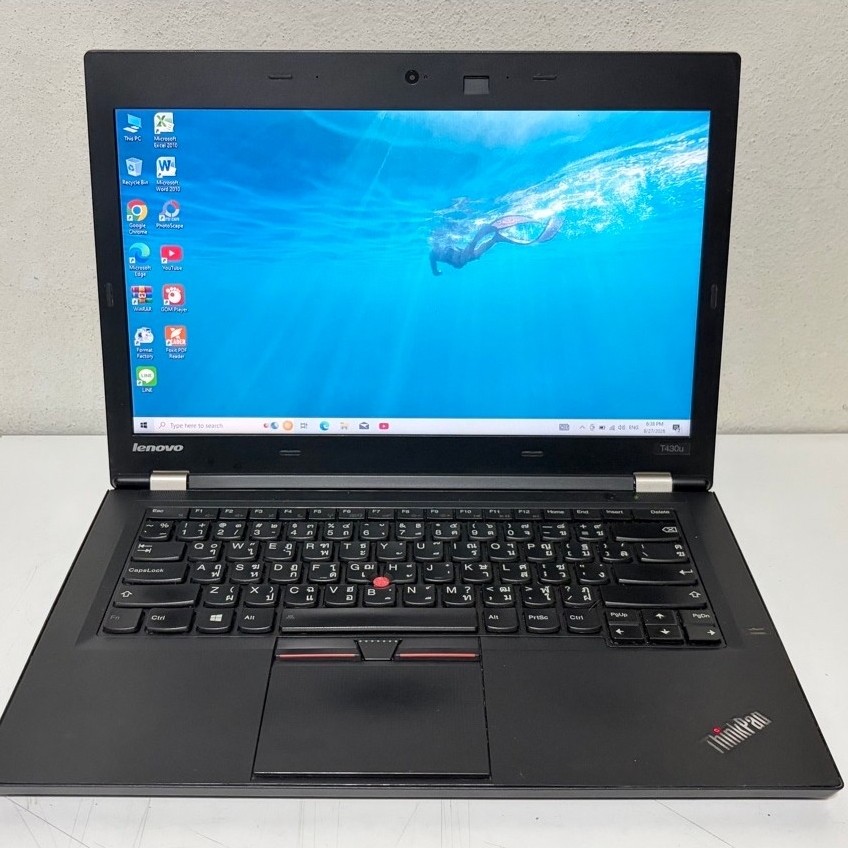 Lenovo T430U ยอดนิยม โน้ตบุ๊ค Notebook มือสอง Core i5 Gen3 Ram8G SSD120G ฟรีเมาส์ไร้สาย