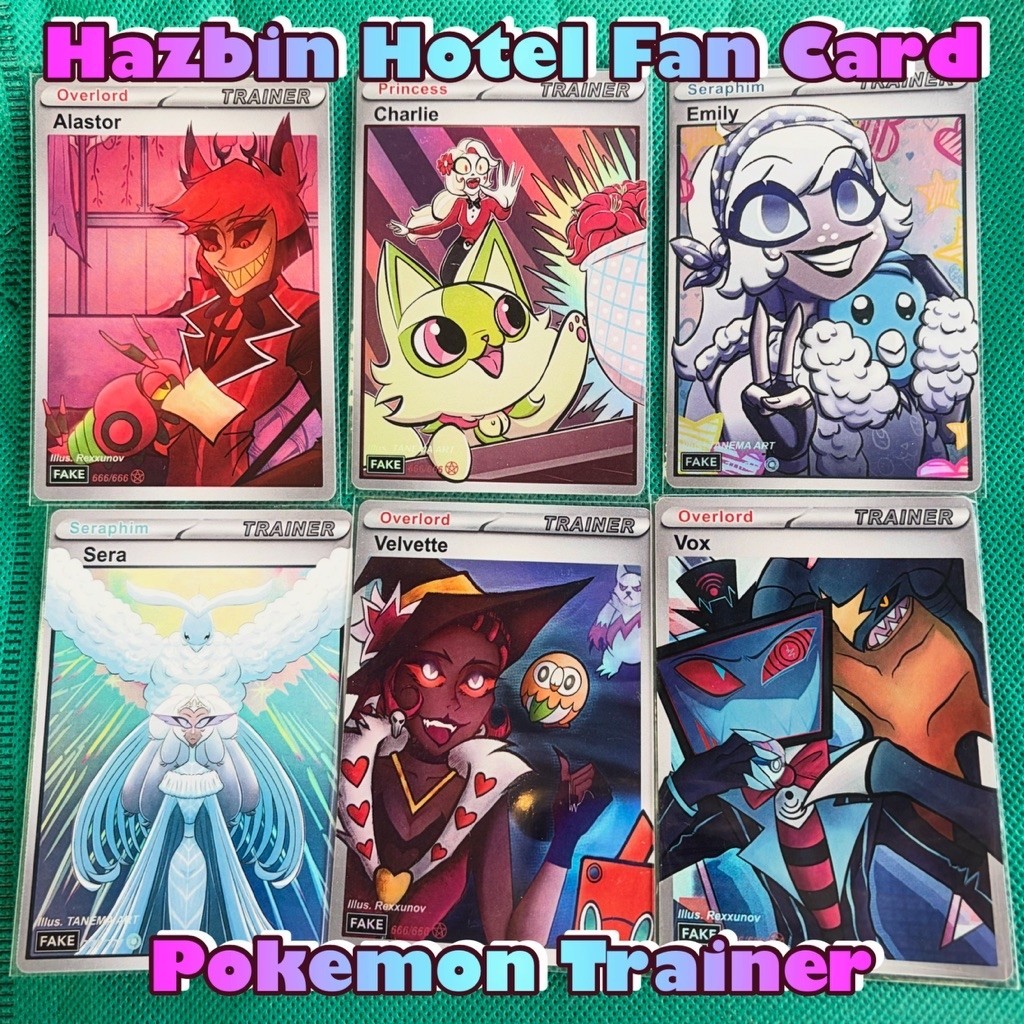 (การ์ด) Hazbin Hotel Fan Card Pokemon Trainer