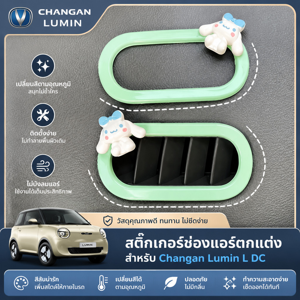 สติ๊กเกอร์ Changan Lumin L DC เปลี่ยนสีได้ ใช้สําหรับตกแต่งภายในรถ 8Y3T
