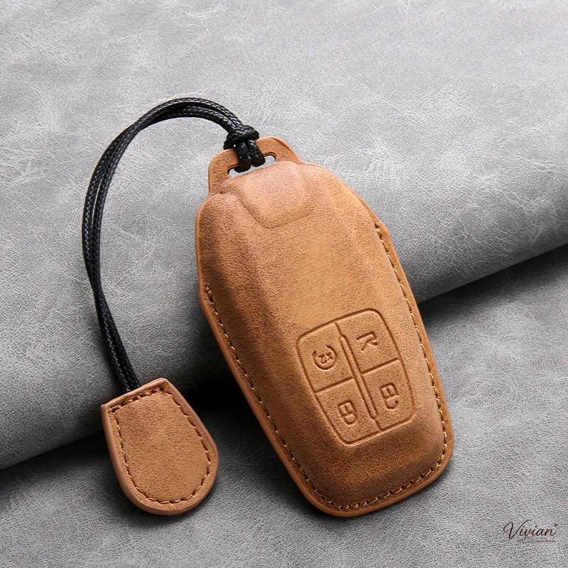 หนังรถ Remote Key สําหรับ Ferrari F430 488 458 F12 Roma 812 F8 Auto Key Shell Fob Protector พวงกุญแจ