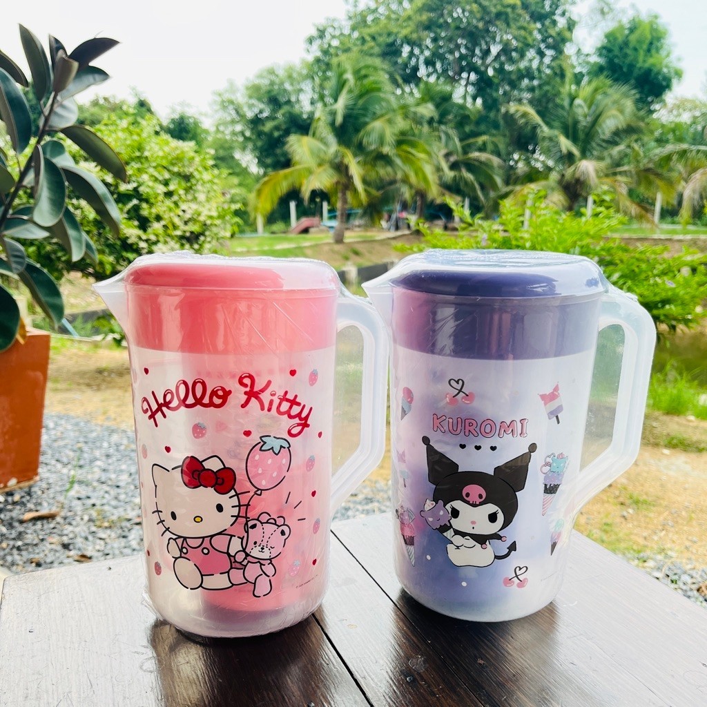 เซ็ตเหยือกน้ำ+แก้ว2ใบลายการ์ตูนเหยือกน้ำ2.5ลิตรแก้วน้ำ450ml.