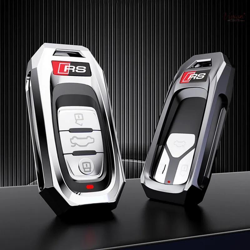 ใหม่โลหะผสมสังกะสีรถ Remote Key สําหรับ Audi A3 A4 A5 A6 A7 A8 S4 S5 S6 S7 S8 C5 C6 C7 Q3 Q5 Q7 4M R