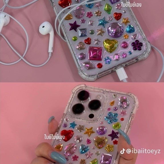 เคสเพชร style bedazzling พร้อมเคลือบไม่หยุด iphone andriod