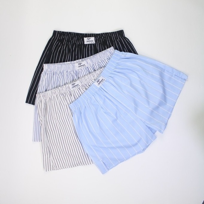 Sawasdee Boxer บ็อกเซอร์ SET4ตัว ทรงเกาหลี รุ่น ST-01 แบบไร้ตะเข็บ ผ่าข้าง ระบายความร้อนได้ดี แห้งไว