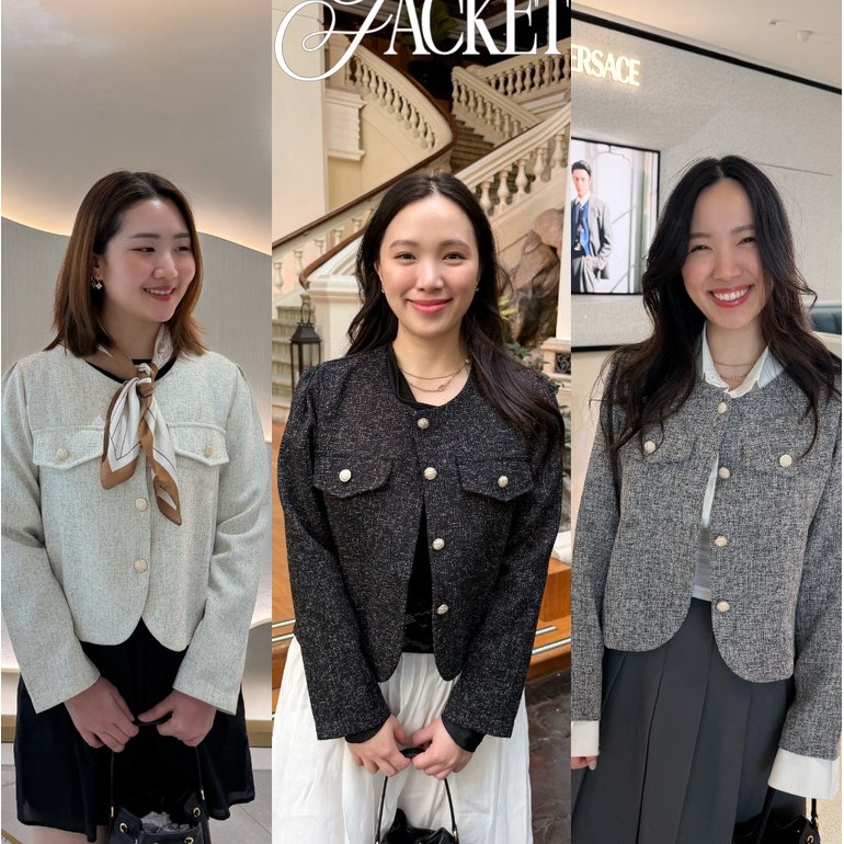 UIUI | ROW JACKET เสื้อทวีตแจ็กเก็ต