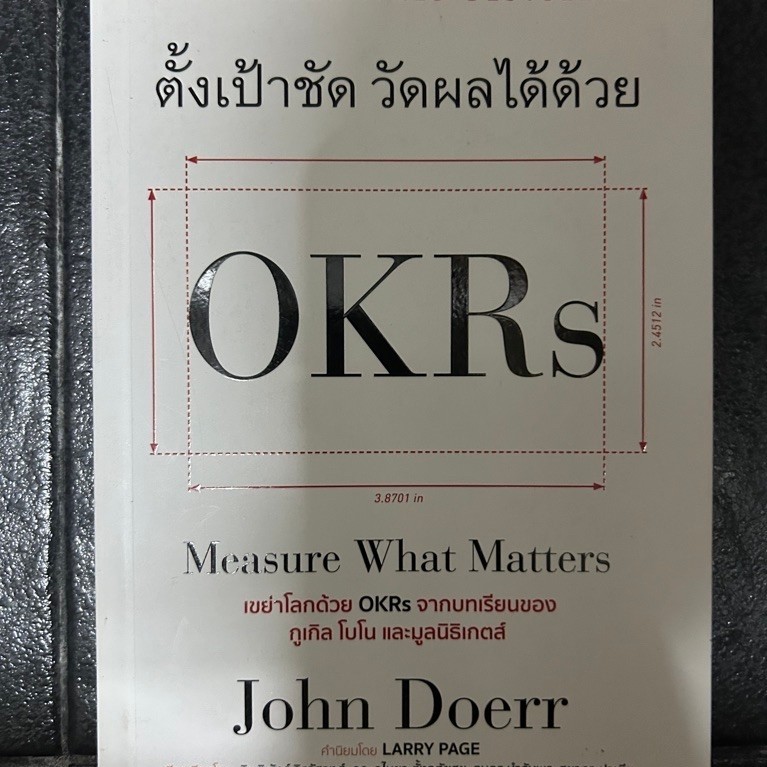ตั้งเป้าชัด วัดผลได้ด้วย OKRs  by จอห์น ดัวร์