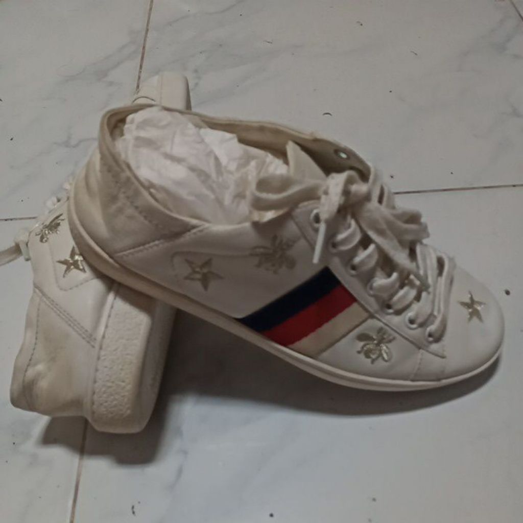 Gucci Ace Embroidered "Bees and Stars" Sneaker