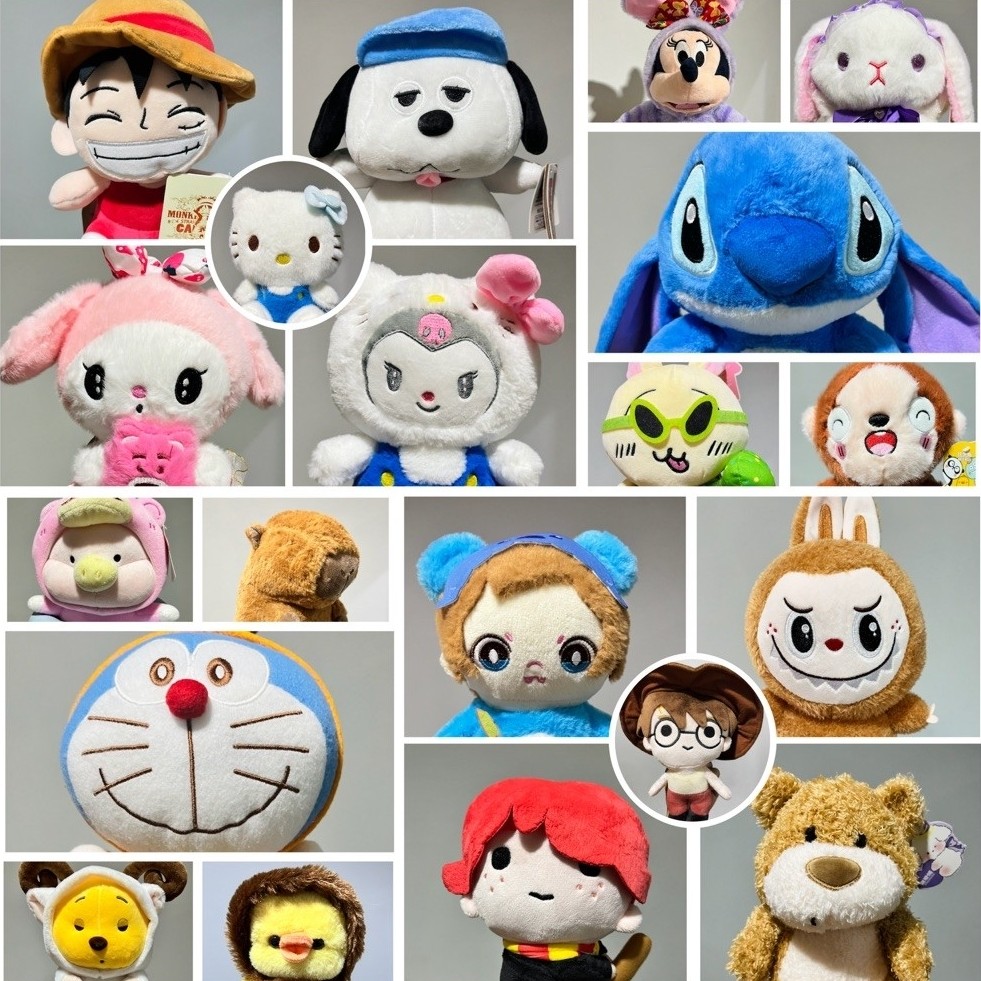 ตุ๊กตางานตู้คีบ ชิ้นงานน่ารัก ขนนุ่ม ขนาด 7-12 นิ้ว มีหลากหลายสีสัน ให้จิ่มกันจ้า